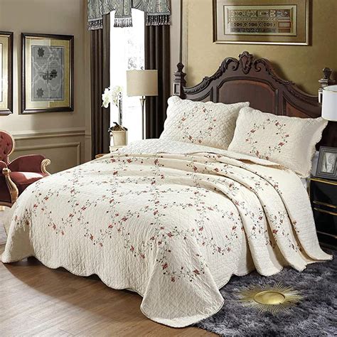 Queen bedspreads amazon - Safonory Quilt Bedspreads Full/Queen Size (90"x96", Mustard Yellow) - Summer Soft Lightweight Microfiber Ultrasonic Embossed Quilted Coverlet Set for Queen Bed - 3 Pieces Bedding Set (1 Quilt, 2 Shams) 944. $3499 ($11.66/count) FREE delivery Thu, Dec 7 on $35 of items shipped by Amazon. Options: 3 sizes.